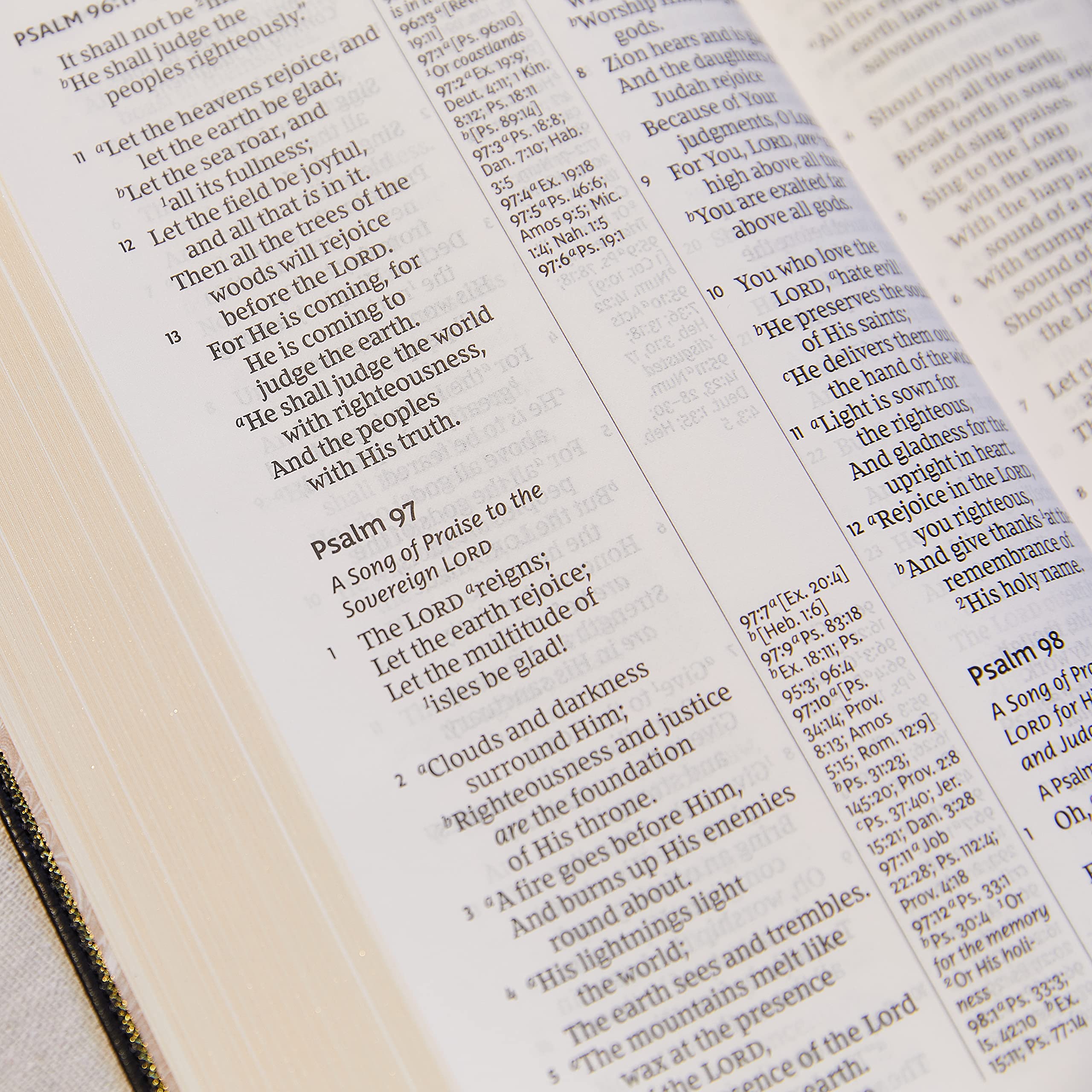 NKJV Giant Print Bible - Blue Leathersoft, Red Letter, Comfort Print for Easy Reading & Study