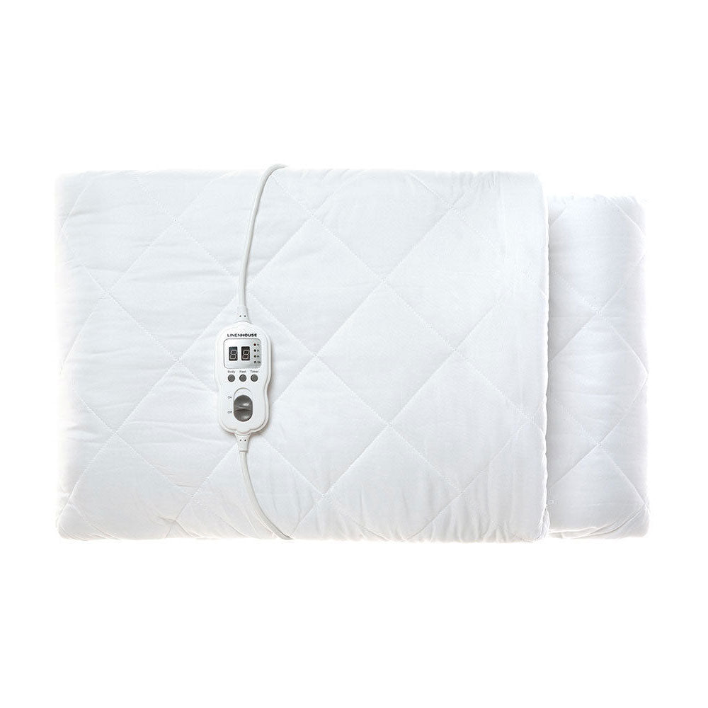 Heated Electric Blanket with Multi-Zone Warming - Queen Size for Double Bed - Perfect for Cold Nights, Winter Comfort & Cozy Home Use