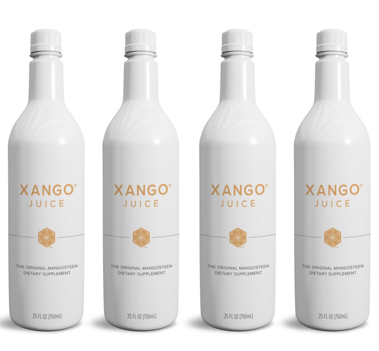XANGO Mangosteen Juice - 750 ml (4 Bottles per Case) - Antioxidant-Rich Superfruit Drink for Immune Support & Energy Boost - Perfect for Daily Wellness, Detox & Healthy Lifestyle