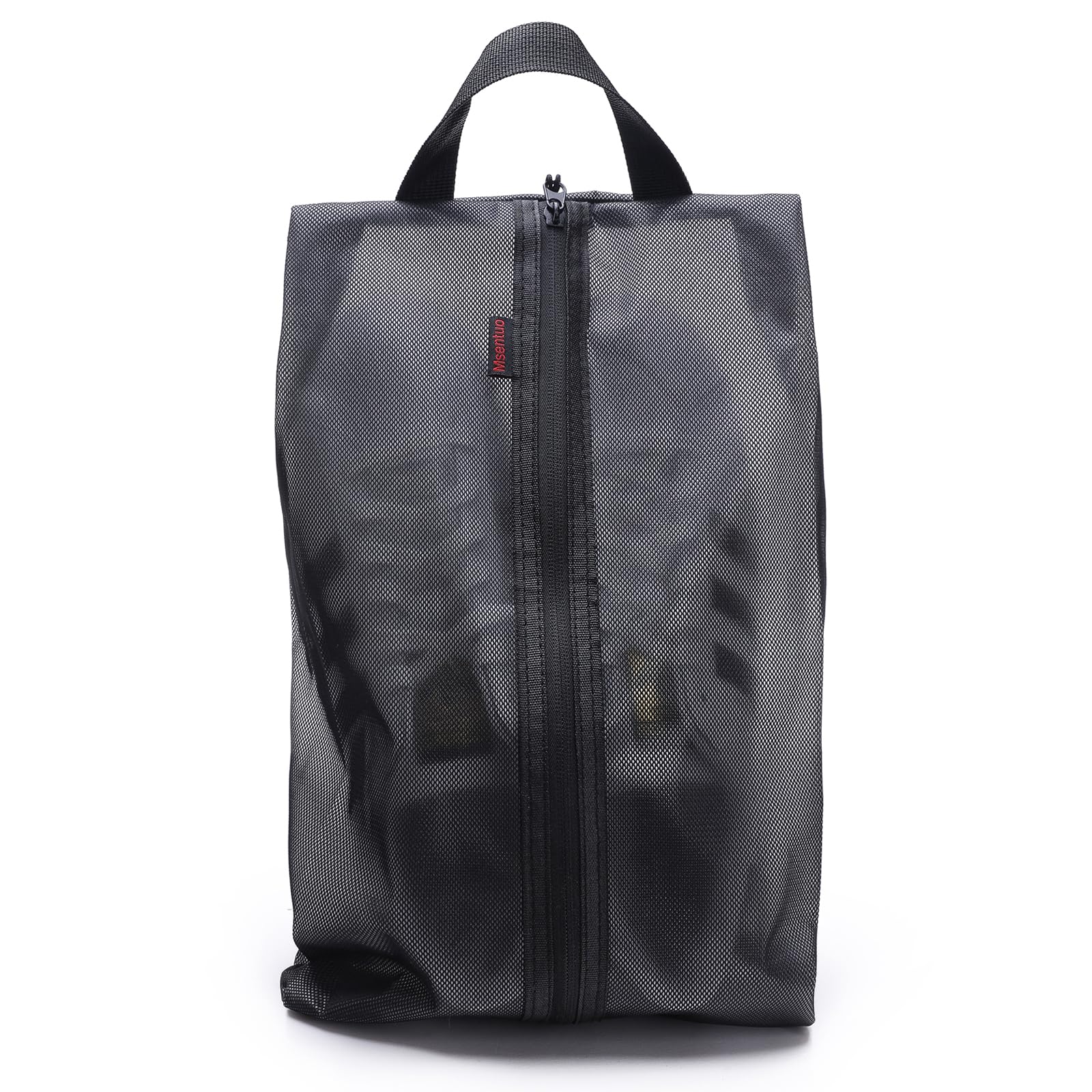Waterproof Shoe Bags for Travel - Dustproof Shoe Storage Pouch with Zipper & Handle for Women & Men (Black, 1 Pack) - Perfect for Gym, Work, or Vacation Packing