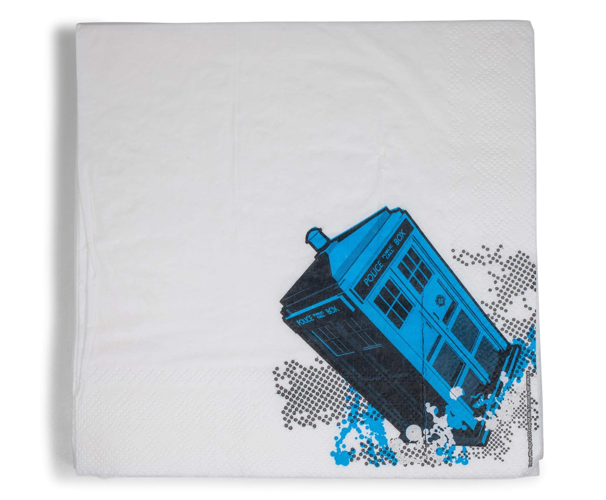 Doctor Who TARDIS Anthony Dry Napkin Set | Officially Licensed Collectible | Perfect for Sci-Fi Fans, Themed Parties & Doctor Who Merchandise Collectors