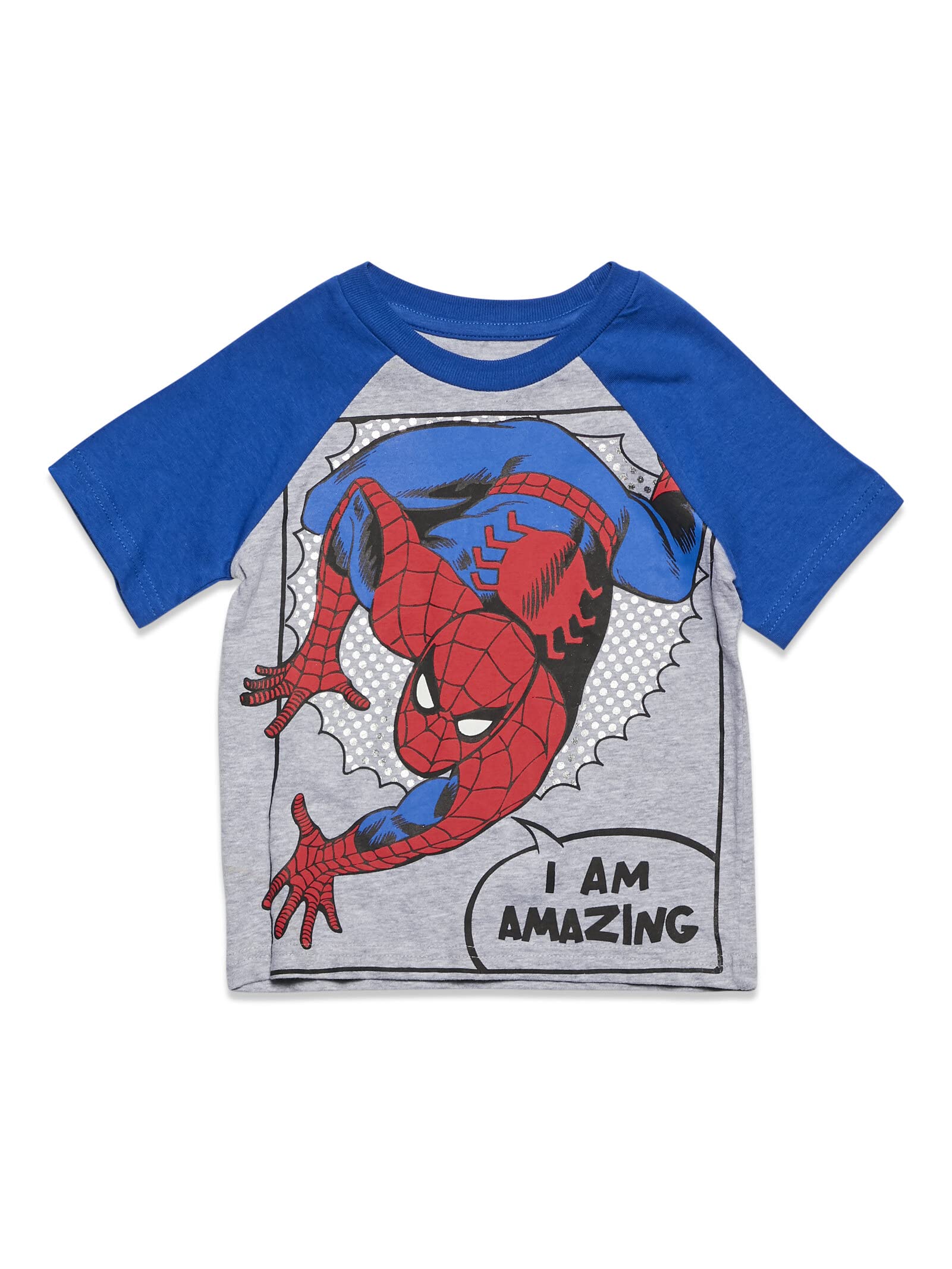 Marvel Avengers Spider-Man Mech Strike 4-Pack Kids' Cosplay T-Shirts (2T-20) - Superhero Costume for Dress-Up & Playtime