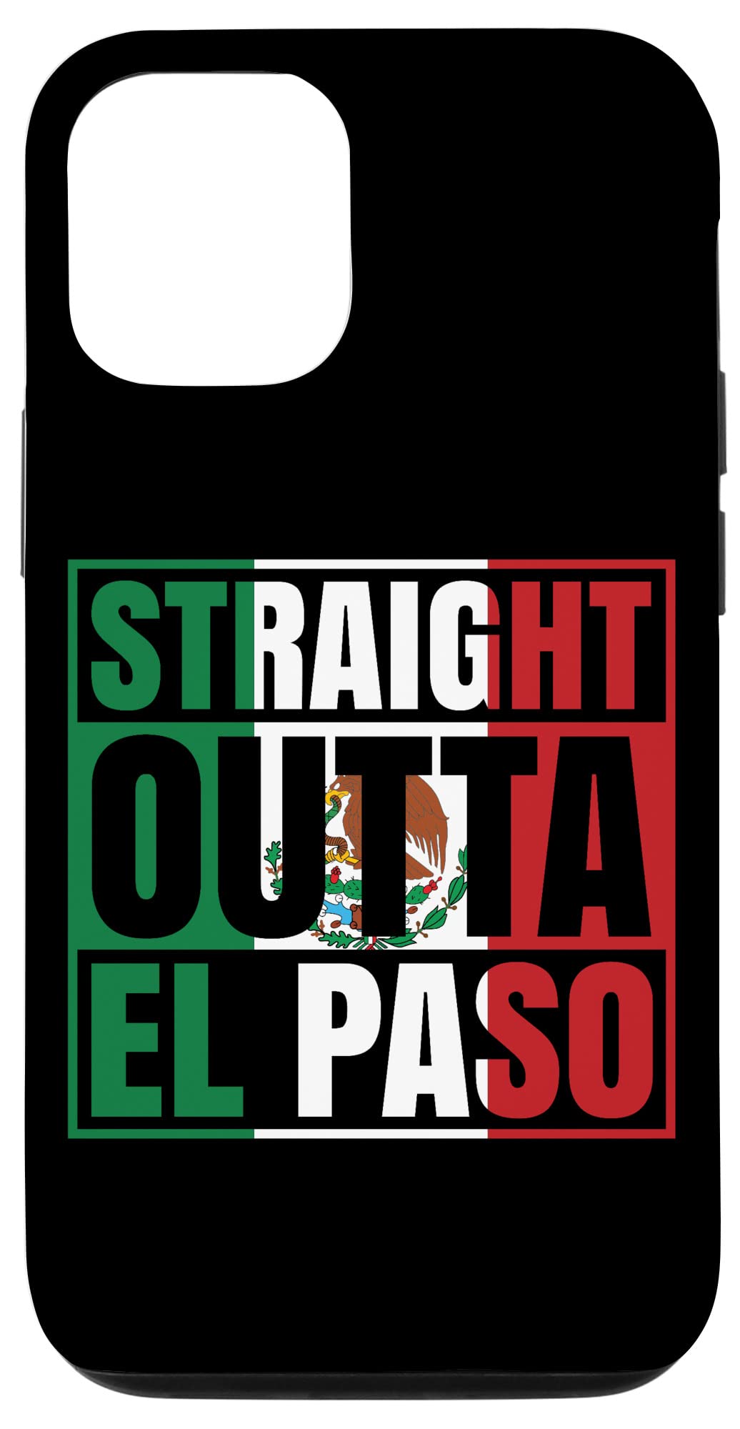 iPhone 12/12 Pro Case - Mexican Flag Design | Chicano Style Phone Cover | Perfect for Chucotown Pride & Cultural Celebration | Durable Protection for Daily Use & Special Occasions