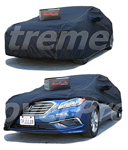 2025 Hyundai Elantra Car Cover - XTREMECOVERPRO Platinum Series Waterproof Outdoor Protection for 2019-2025 Models | All-Weather Dust Rain Snow Shield for Garage & Driveway Parking