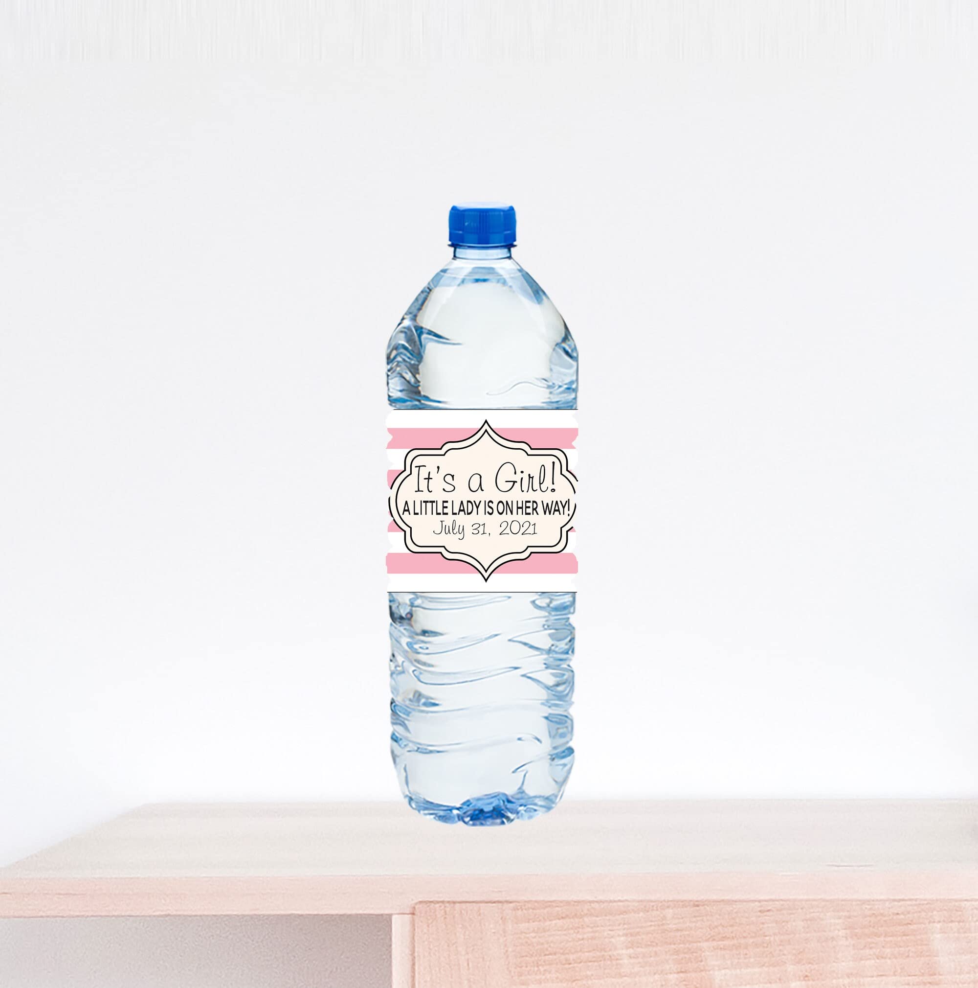 Personalized Baby Shower Water Bottle Labels - Custom 