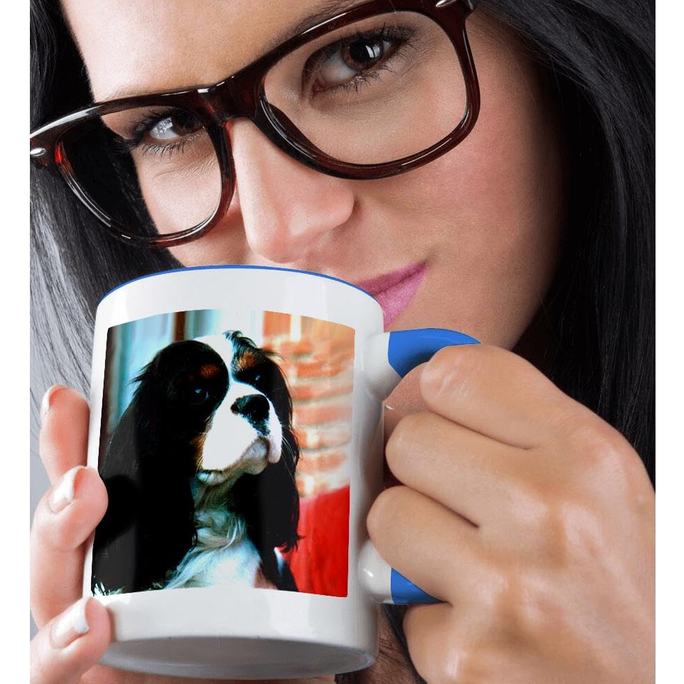 3D Rose 11oz Funny Coffee Mug - Cavalier King Charles Spaniel Dog Lover Gift - Perfect for Office Use, Home Decor & Pet Lover Presents