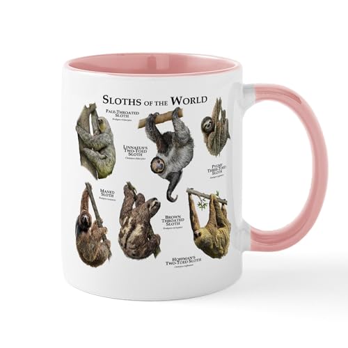 White/Pink Inside - Sloths Of The World Mug