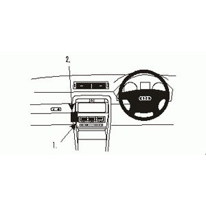 ClicOn No Holes Angled Dash Mount for Audi A4 Cabriolet (2002-2007) - Secure Phone Holder for Hands-Free Driving & Navigation