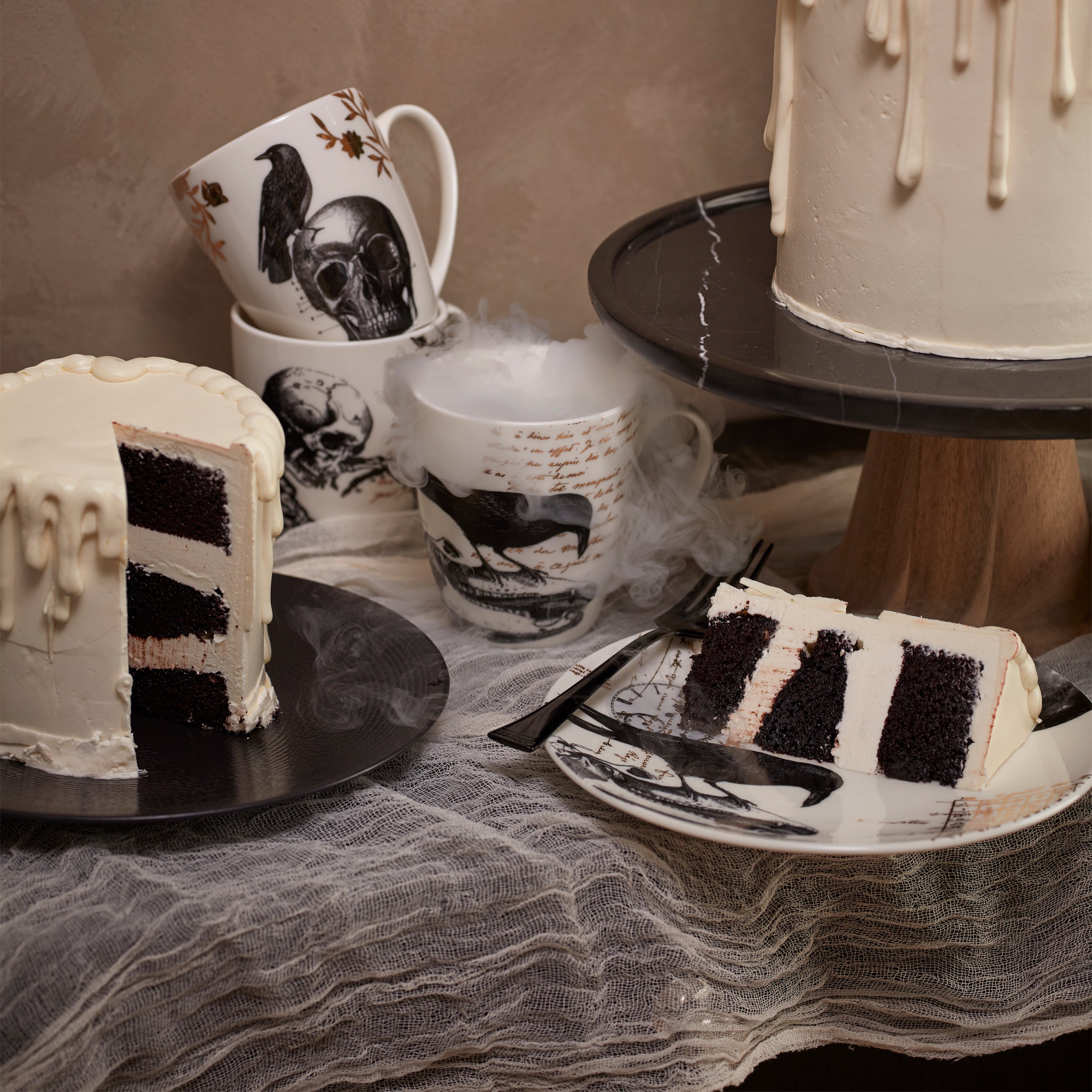 LX Collective Elegant Cake Plate Stand - 10 Inch Decorative Serving Tray for Birthday, Wedding & Dessert Displays - Perfect for Party Decorations and Afternoon Tea Settings