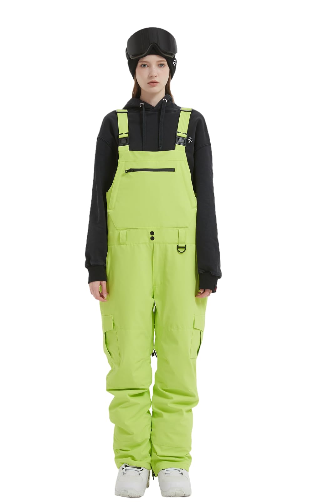 **Men's & Women's Snow Bib Overalls - Adjustable Waterproof Ski Pants with Windproof Insulation for Warmth - Perfect for Skiing, Snowboarding & Winter Outdoor Activities**
