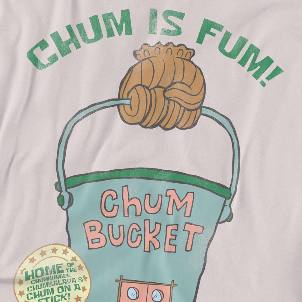 Popfunk Classic Spongebob Chum Bucket Unisex Adult T-Shirt | Cartoon Graphic Tee for Men & Women | Casual Wear, Cosplay & Gift Idea