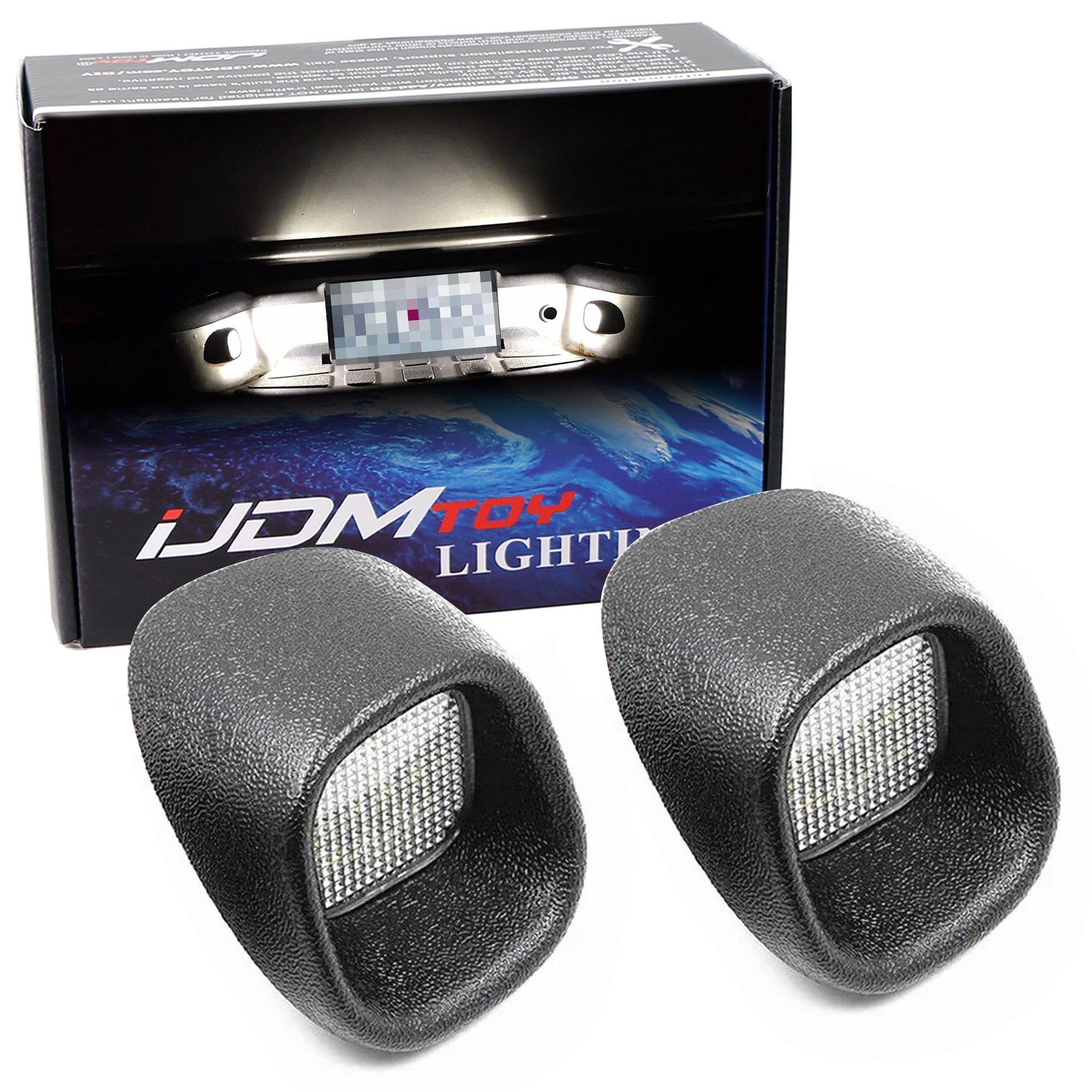 18 SMD Xenon White LED License Plate Lights for 1998-2005 Chevy Blazer & GMC Jimmy - Bright Replacement Bulbs for Night Visibility & Car Customization