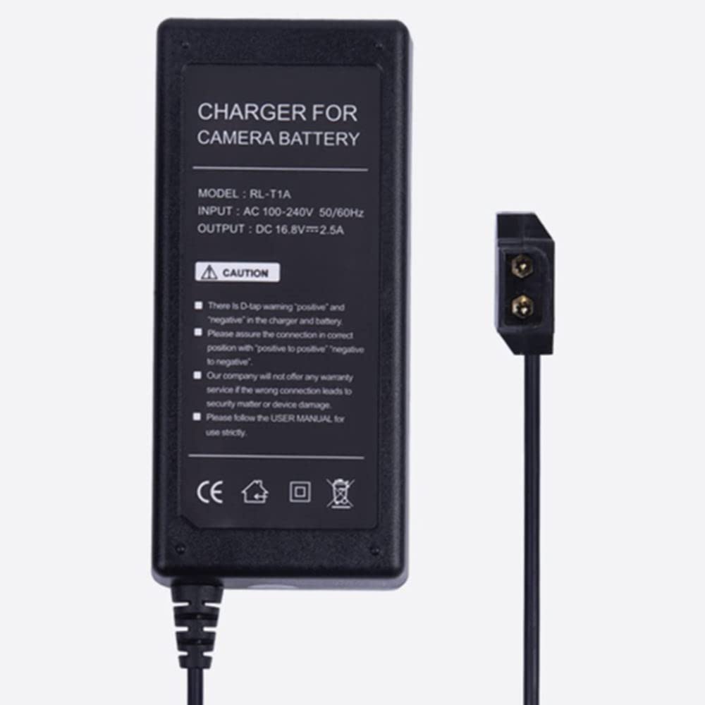 Came-TV 16.8V 40W V Mount Battery Charger with D-Tap Port - Fast Charging for V Mount/V Lock/Gold Mount Batteries - Perfect for DSLR Cameras, Video Cameras & Film Production Equipment