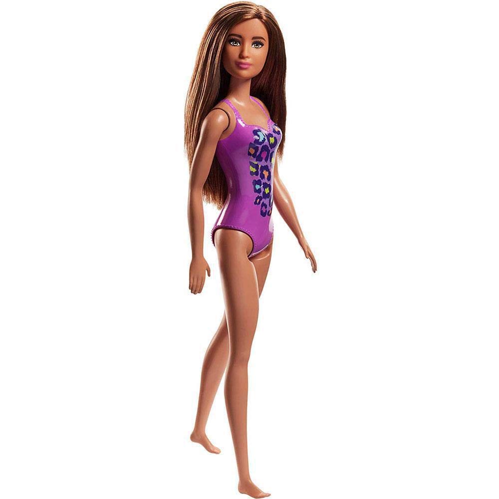 Barbie Cheetah Print Beach Doll - Fashion Doll for Girls, Kids Toy with Swimsuit & Accessories - Perfect for Pool Parties, Beach Play & Collectors