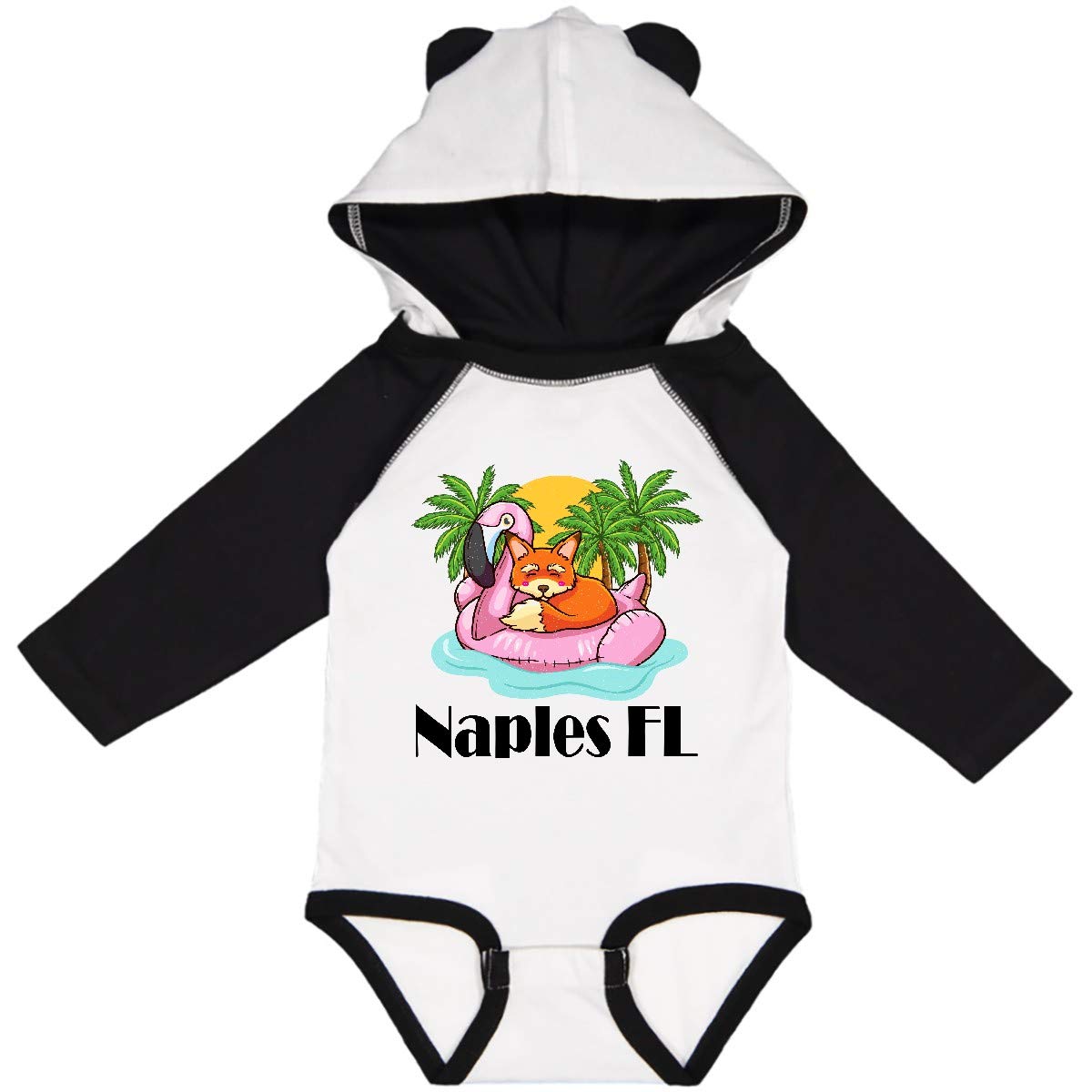 Inktastic Naples Florida Beach Vacation Long Sleeve Baby Bodysuit - Soft Cotton Onesie for Newborns & Infants - Perfect for Family Beach Trips & Vacation Photos