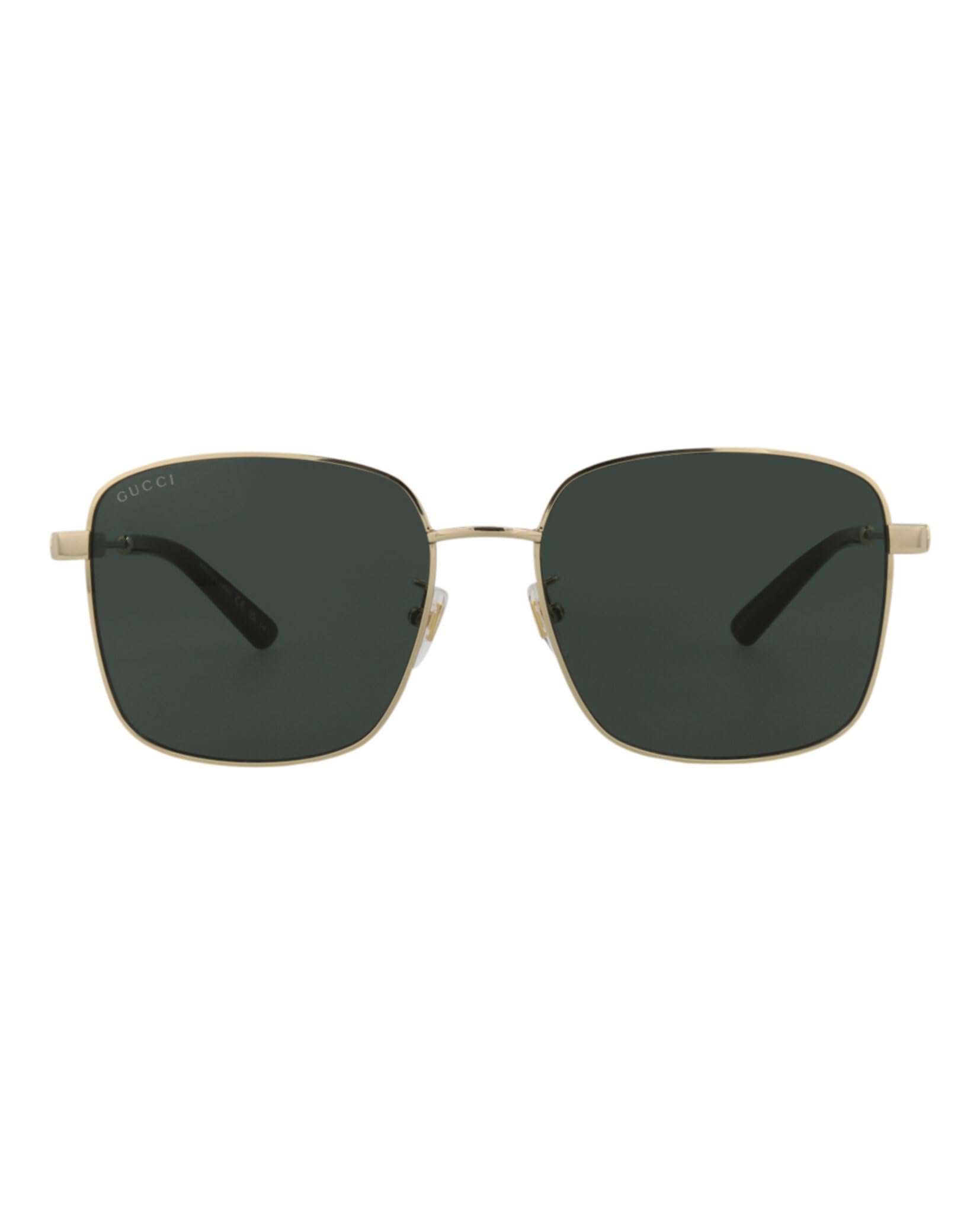 Gucci Square-Frame Metal Sunglasses for Women & Men - UV Protection Luxury Fashion Shades - Perfect for Beach, Driving & Outdoor Activities