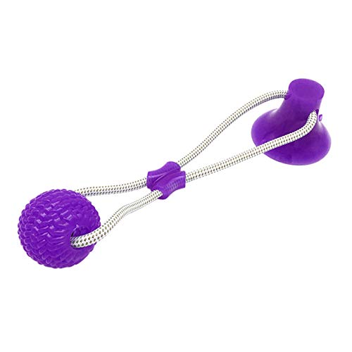 Norbi Pet Dog Self-Playing Rubber Ball Toy with Suction Cup - Durable Chew Toy for Small Medium Large Dogs - Interactive Play for Indoor Outdoor Fun