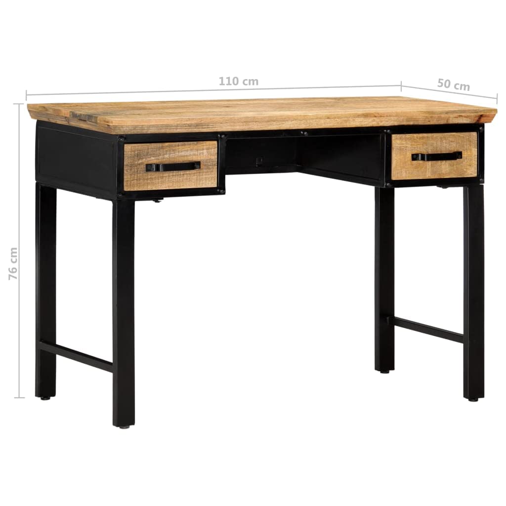 Solid Mango Wood Writing Desk 43.3