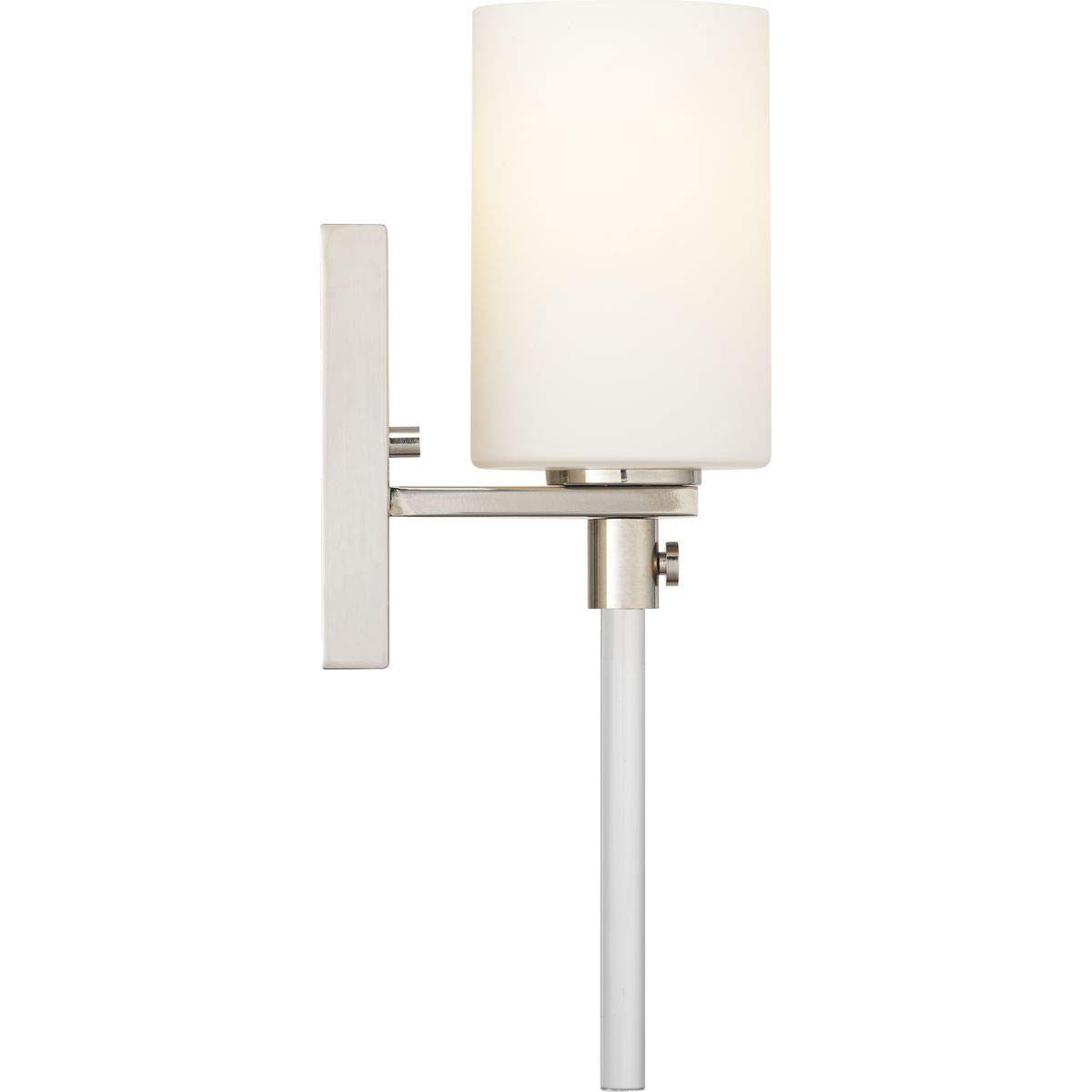 Progress Lighting P300197-104 Lisbon Bathroom Vanity Light Fixture in Brushed Nickel - Elegant Lighting for Bathroom, Powder Room & Dressing Area