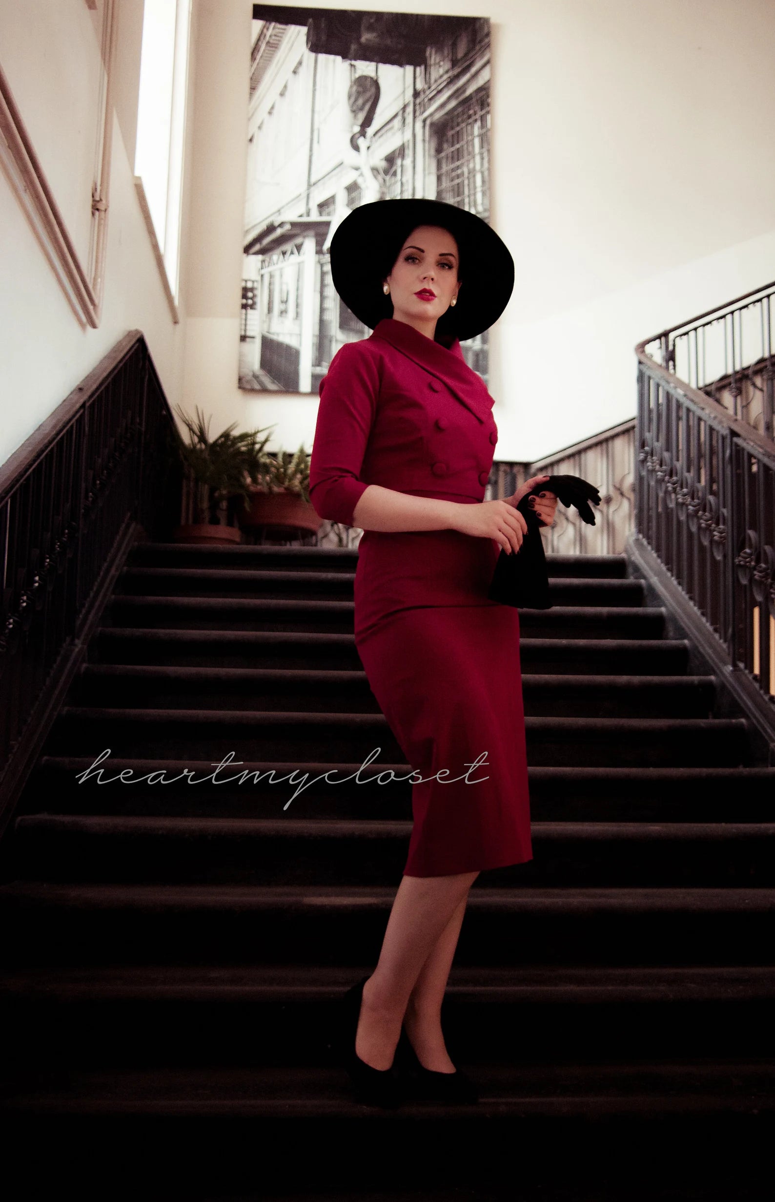 Vintage 1950s Inspired Classic Crop Jacket and Dress - Retro Fashion for Women, Perfect for Parties, Weddings & Everyday Wear