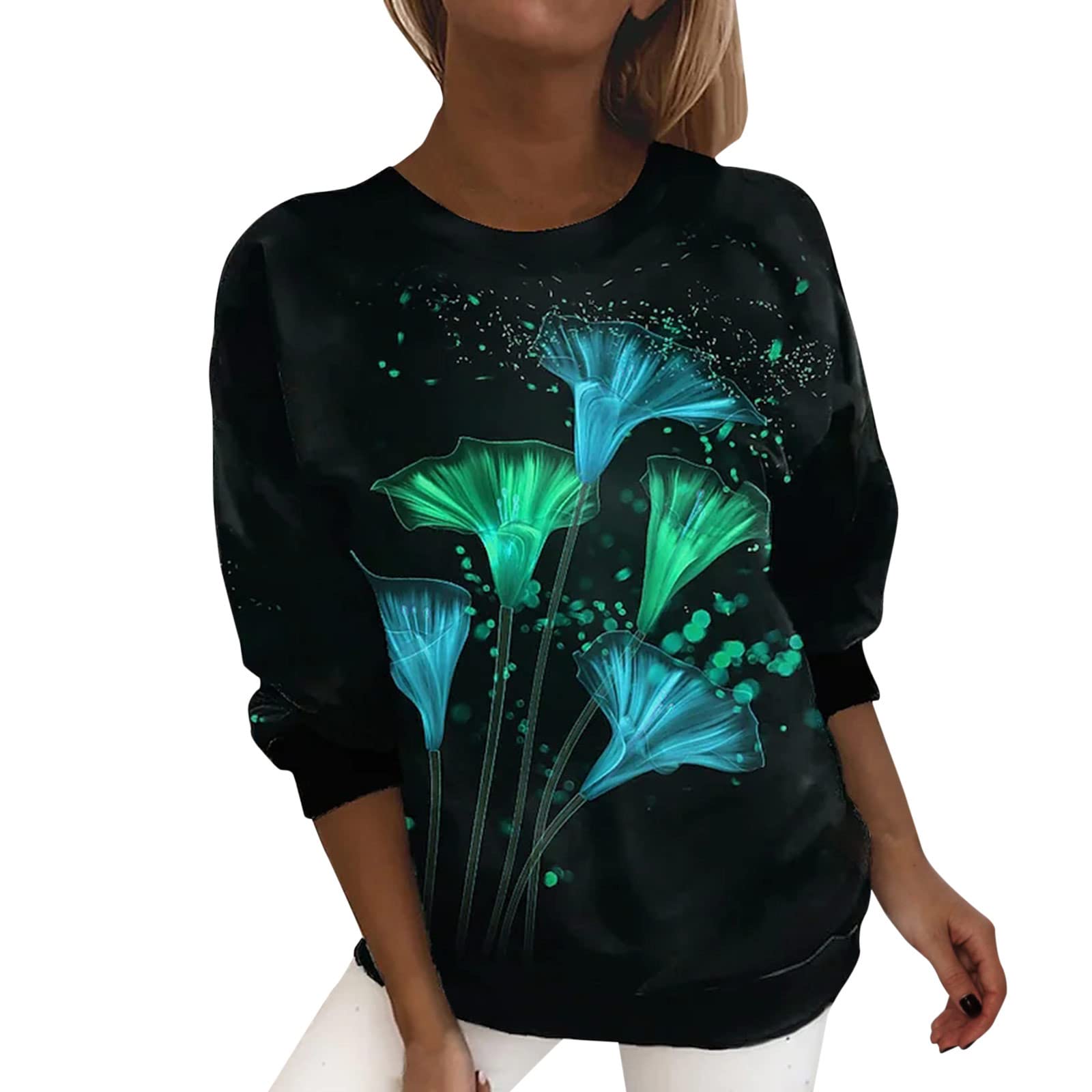 Women's Casual Long Sleeve Crop Tops - Twist Knot Front Tunic Blouses for Everyday Wear | Perfect for Layering, Office, and Weekend Outfits