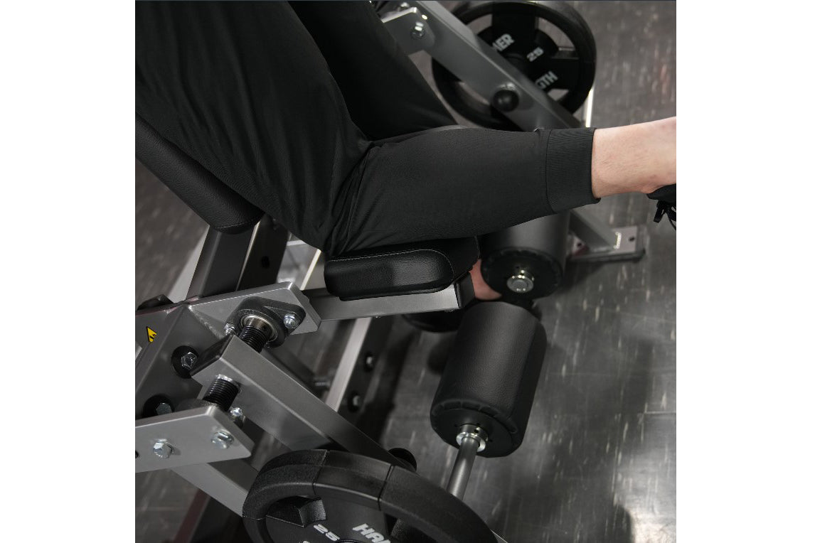 Hammer Strength Plate Loaded Iso-Lateral Kneeling Leg Curl Machine - Professional Gym Equipment for Home & Commercial Use - Perfect for Leg Workouts, Strength Training & Fitness Routines