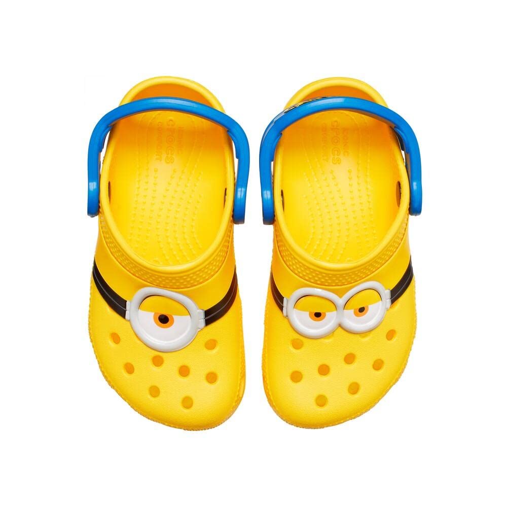 Crocs Unisex-Child Fun Lab Minion Clog | Kids' Lightweight Comfortable Water Shoes for Beach, Pool & Outdoor Play | Non-Slip & Easy to Clean