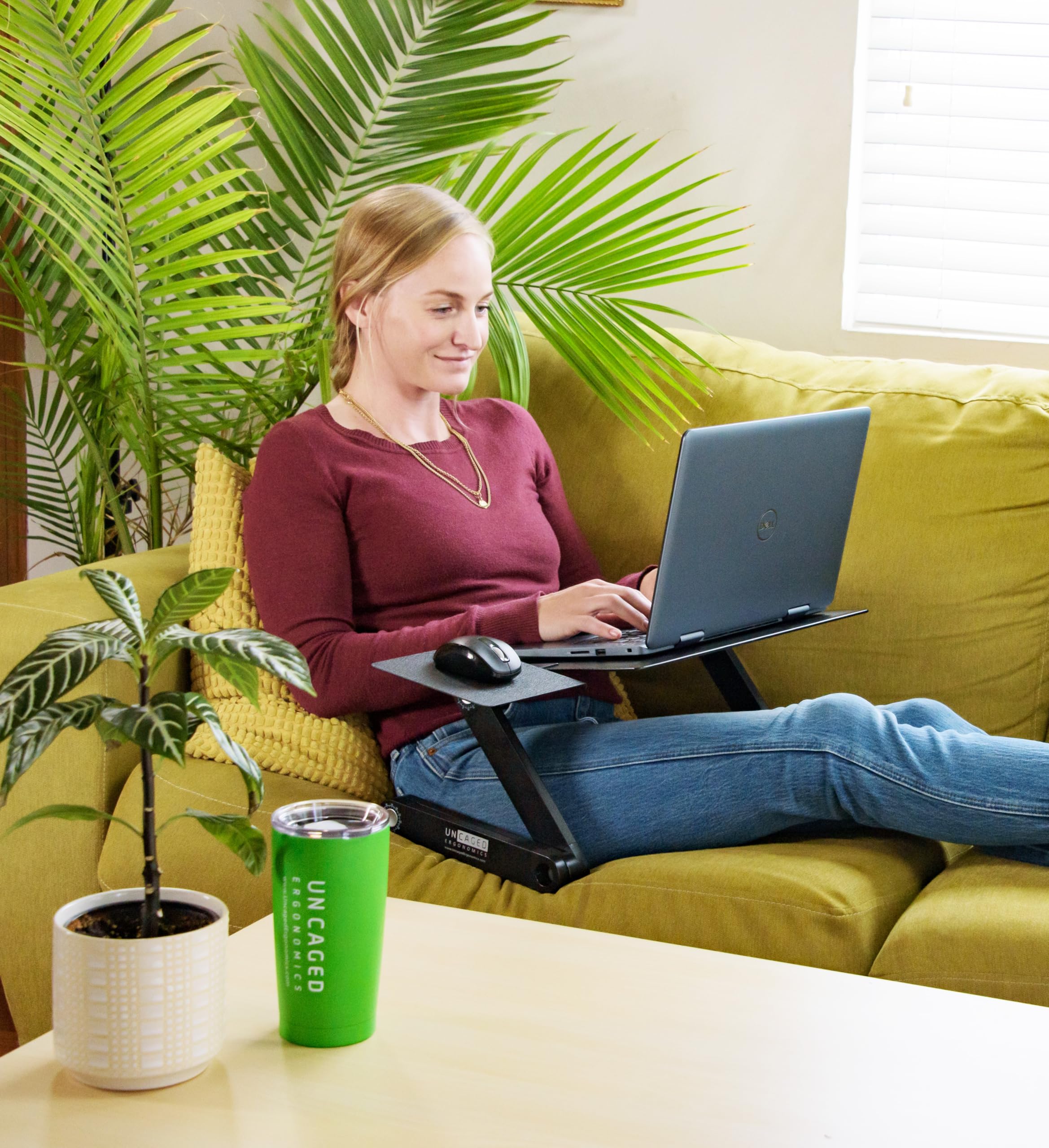 WorkEZ BEST Adjustable Laptop Stand for Desk - Portable, Foldable & Height-Adjustable Computer Riser with Cooling Function (Black) - Perfect for Home Office, Gaming & Workspace Ergonomics