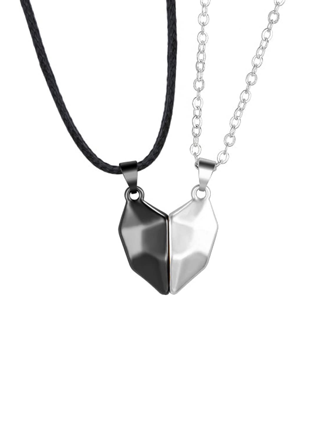 Yellow Chimes Pendant Necklace for Girls & Boys - Romantic Couple Heart Locket Gift for Valentine's Day - Stainless Steel Love Jewelry for Girlfriend/Boyfriend - Perfect for Anniversaries, Weddings & Date Nights