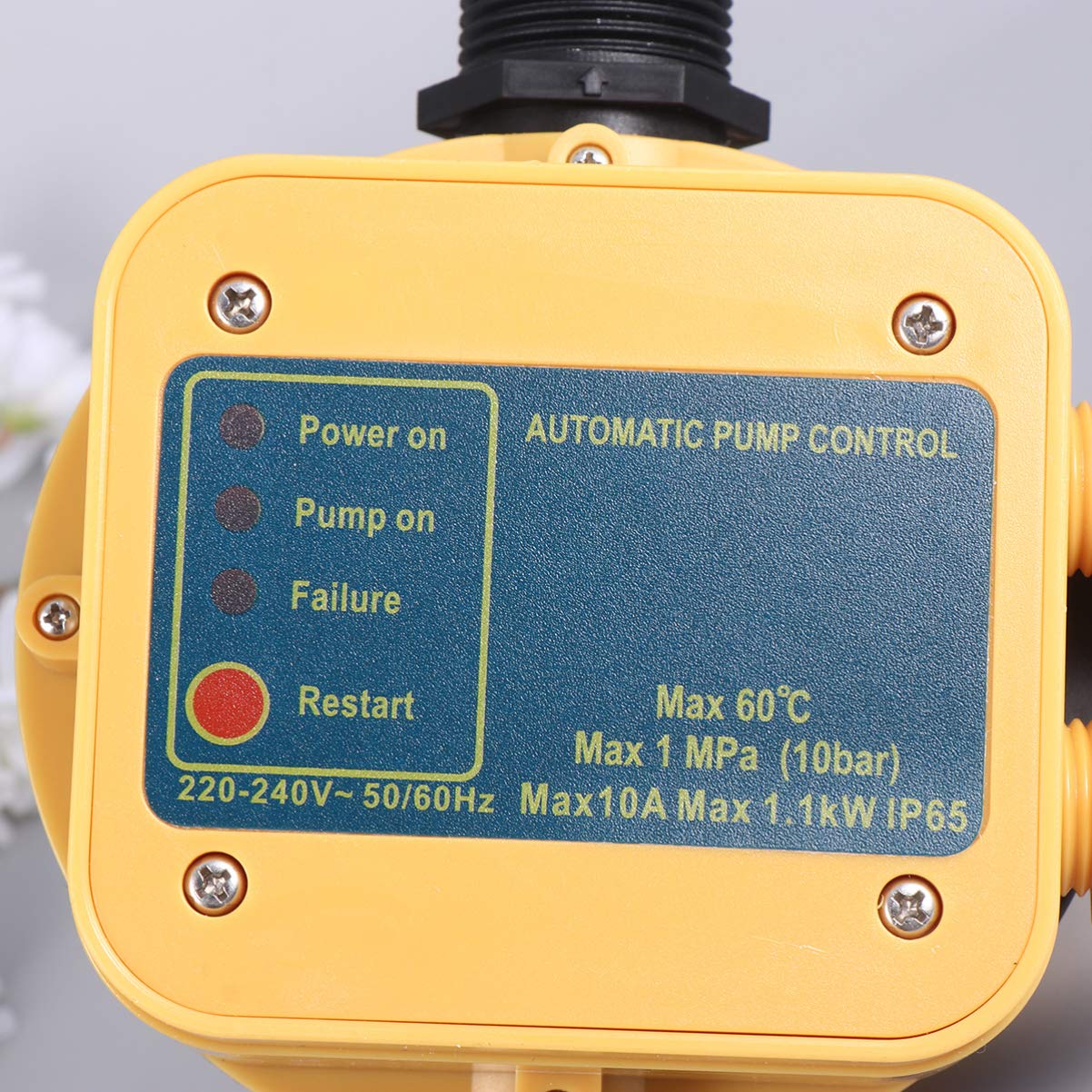 Baluue Automatic Water Pump Pressure Controller 220V - Electronic Water Pressure Regulator for Home Use | Perfect for Irrigation Systems, Household Water Supply & Garden Sprinklers