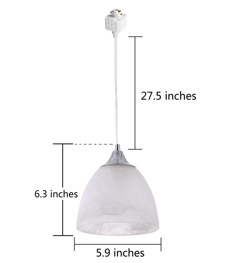 Kiven H-Type Track Mounted Pendant Lights for Kitchen Island - 3-Light Industrial Ceiling Lighting Fixture | Modern Dining Room & Bar Lighting Solution