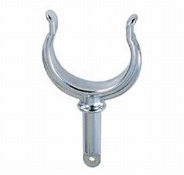 3004.4586 1262DP0ZNC Ribbed Type Rowlock Horns - Durable Marine Hardware for Boat Railing & Dock Construction - Perfect for Nautical DIY Projects and Waterfront Property Upgrades