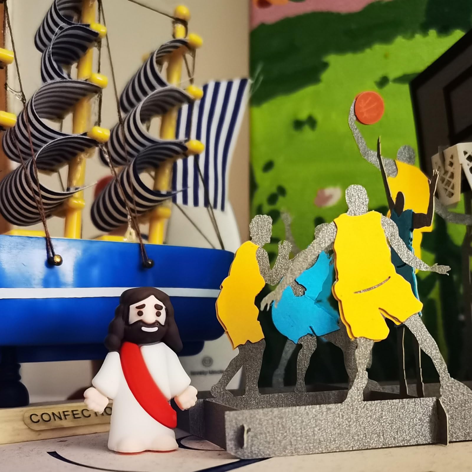 50 Pcs Mini Jesus Figurines Toys - Religious Party Favors, Easter Egg Stuffers & Christian Gift Ideas for Kids, Home Decor, Nativity Scenes & Bible Study Visual Aids