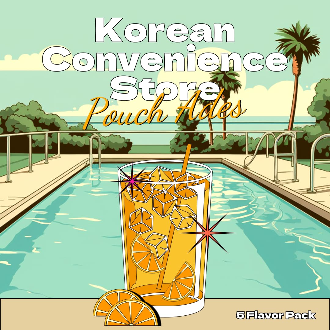 Korean Drink Pouch Sampler Set - 5 Flavors for Office & Travel