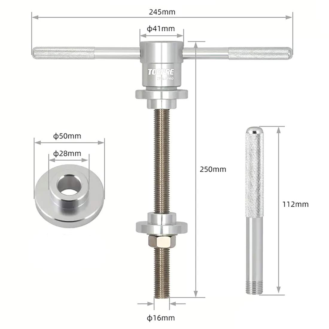 Bike Headset Cup and Bottom Bracket Press Installation Tool - Professional Bicycle Bearing Installer for BB Press Fit - Perfect for Bike Repair Shops & Home Mechanics