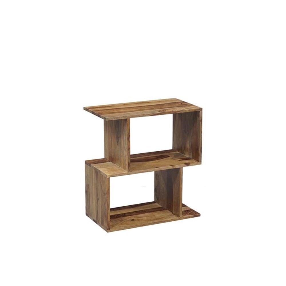 Porter Designs Urban Solid Sheesham Wood Bookcase - Natural Finish | Modern Bookshelf for Living Room, Home Office & Library Organization