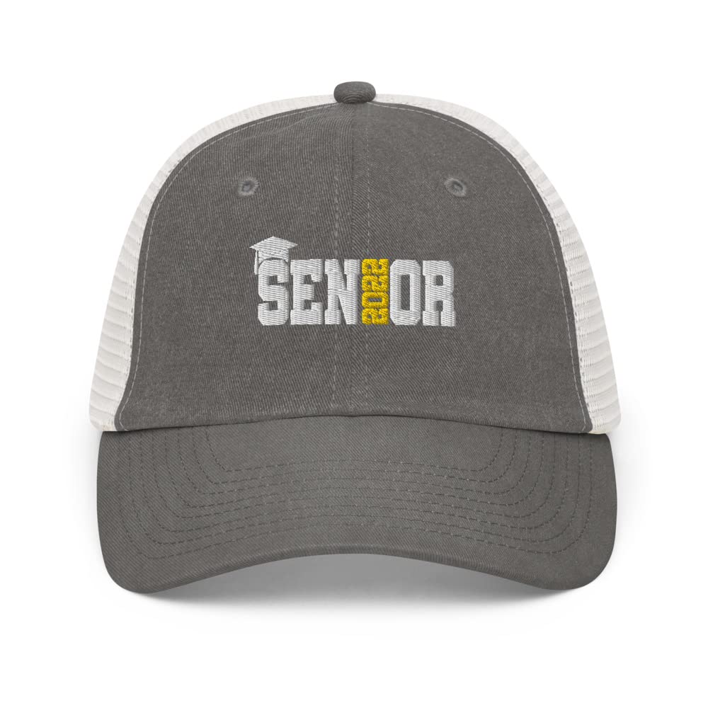 Class of 2022 Graduation Hat - Senior 2022 Cap, High School Graduation Gift, Pigment-Dyed Adjustable Baseball Cap - Perfect for Commencement Ceremonies & Alumni Events