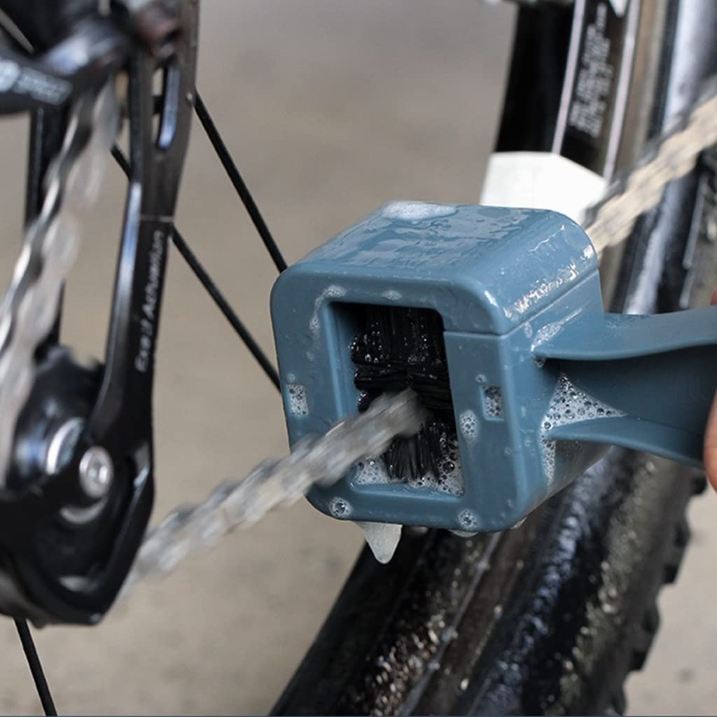 Bike Chain & Tire Cleaning Brush - Motorcycle Scrub Tool for Bikes