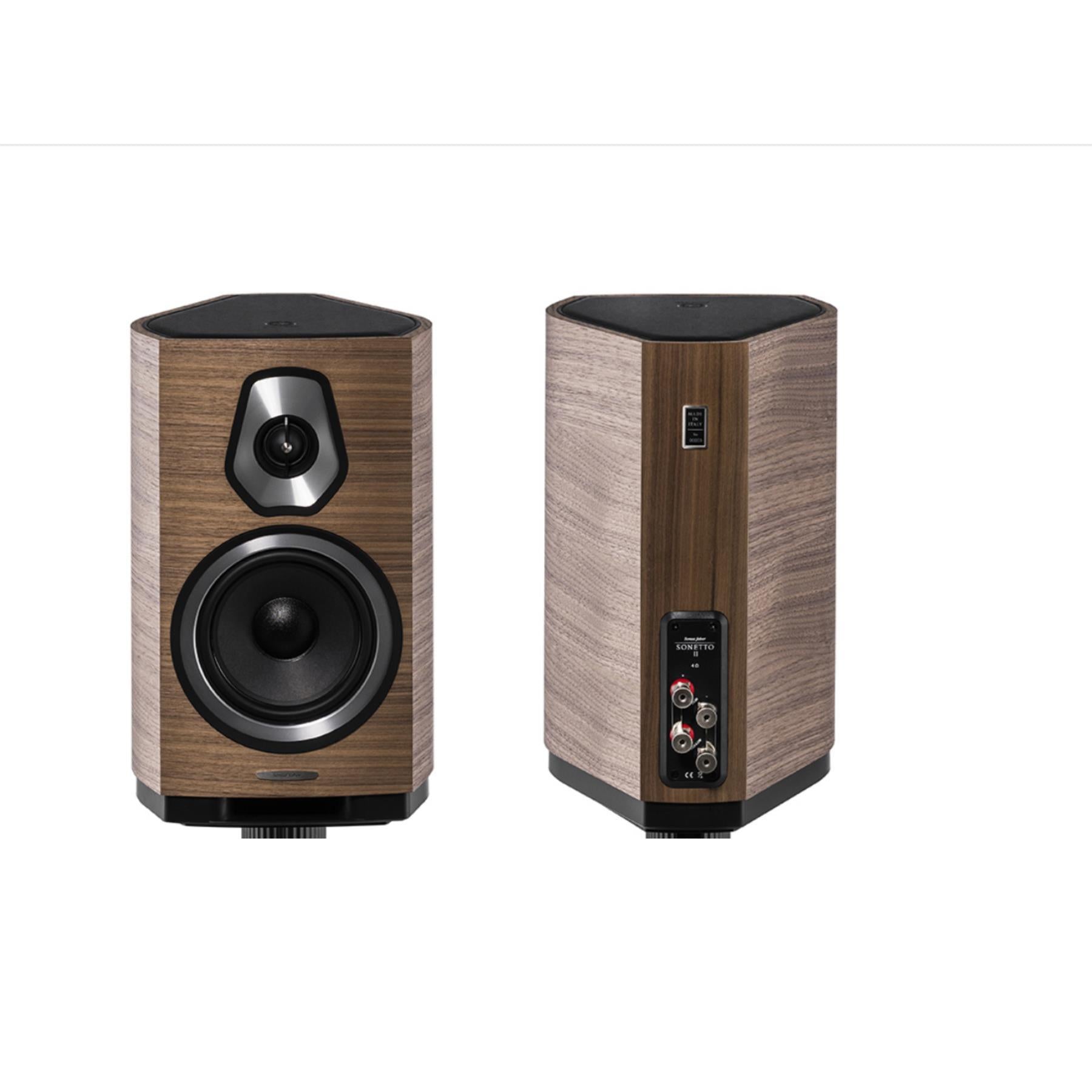 Sonus faber Sonetto II Bookshelf Speakers - Premium Hi-Fi Bookshelf Speakers for Home Theater & Music Listening (Pair) | Perfect for Living Room, Home Studio & Audiophile Setups