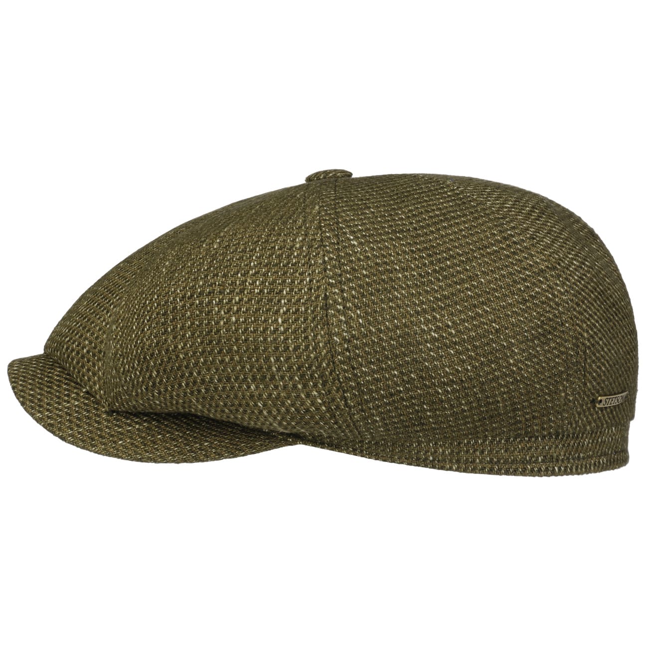 Stetson Hatteras Brinkley II Flat Cap for Men - Classic Wool Fedora Hat for Outdoor, Casual & Formal Wear
