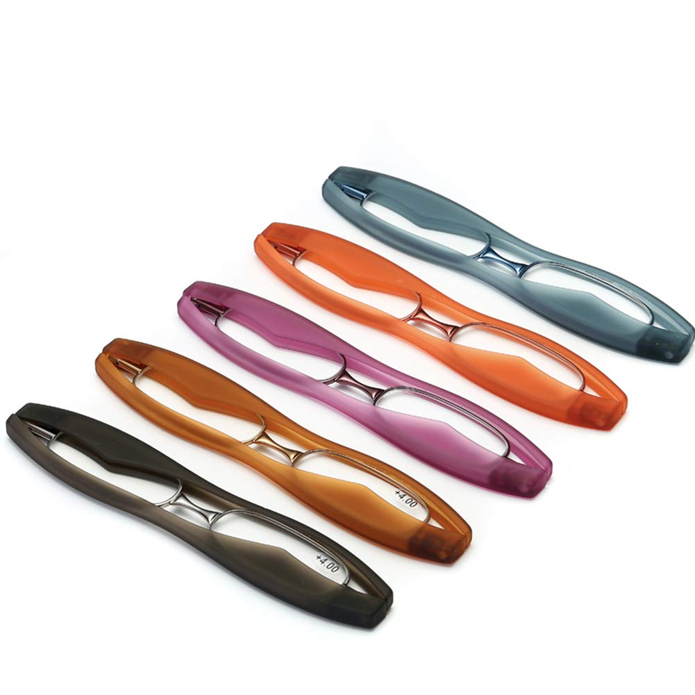 360° Rotating Folding Reading Glasses for Men & Women - Slim Metal Frame, Portable & Compact | Perfect for Travel, Reading, and Outdoor Activities