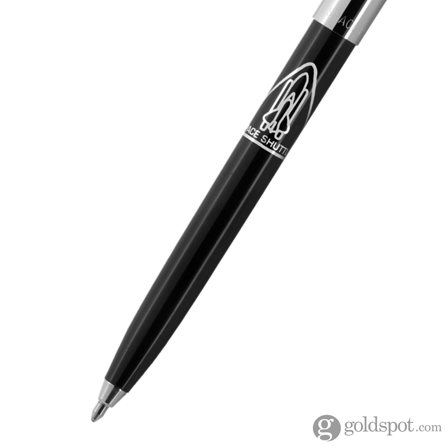 Fisher Space Cap O Matic Ballpoint Pen - Black with Shuttle Imprint - Perfect for Astronauts, Collectors & Everyday Writing