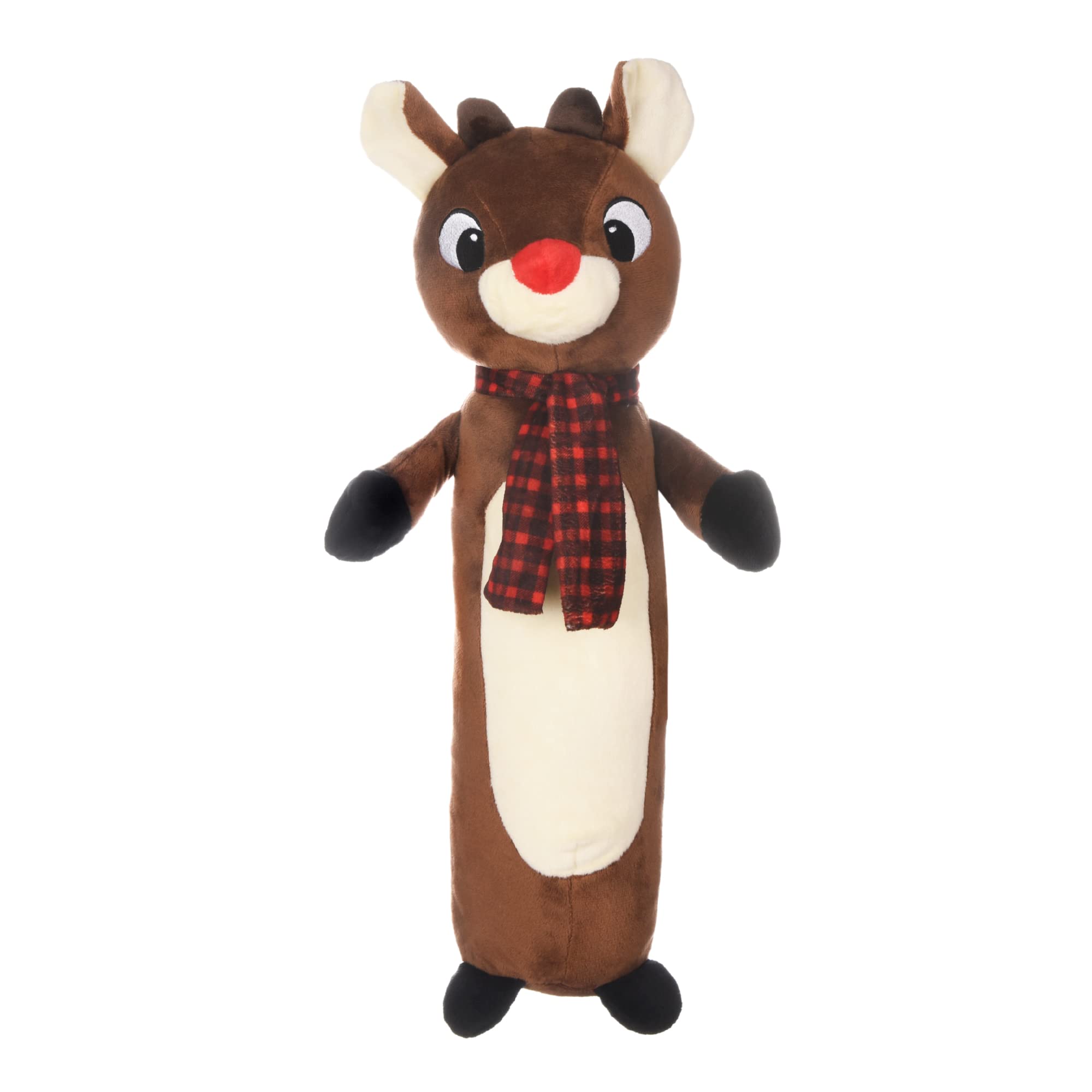 Rudolph The Red-Nosed Reindeer Plush Dog Toy - Soft & Durable Chew Toy for Pets - Christmas Holiday Gift for Dogs, Puppies - Perfect for Playtime, Cuddling & Festive Decor