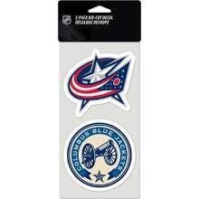 WinCraft Columbus Blue Jackets Die Cut Decals Set of 2 - Perfect for Cars, Laptops, and Fan Gear