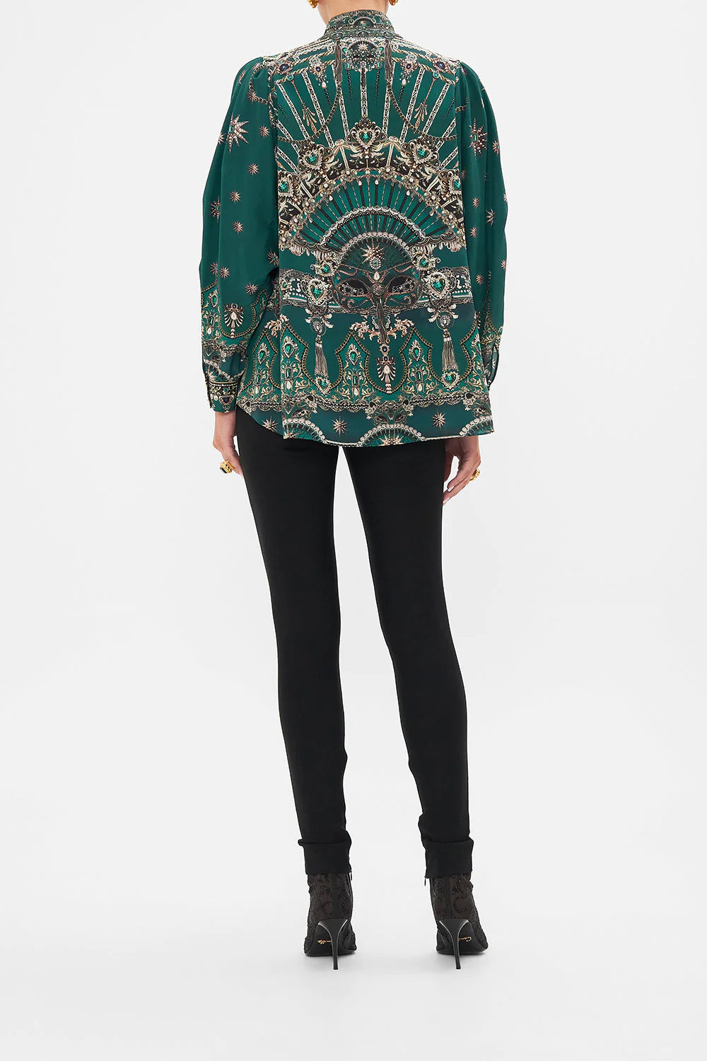 Drop Sleeve Swing Blouse - Flowy A-Line Top with Venice Veil Design | Perfect for Casual Outings, Date Nights & Boho Fashion