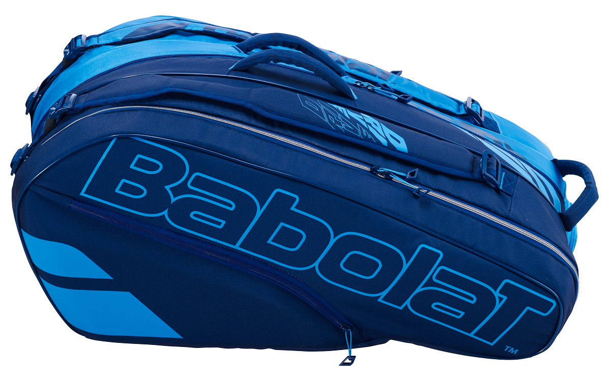 Babolat Pure Drive 12 Pack Tennis Racquet Bag - Blue/Navy | Durable Tennis Gear for Players & Coaches | Perfect for Tournaments, Practice & Travel