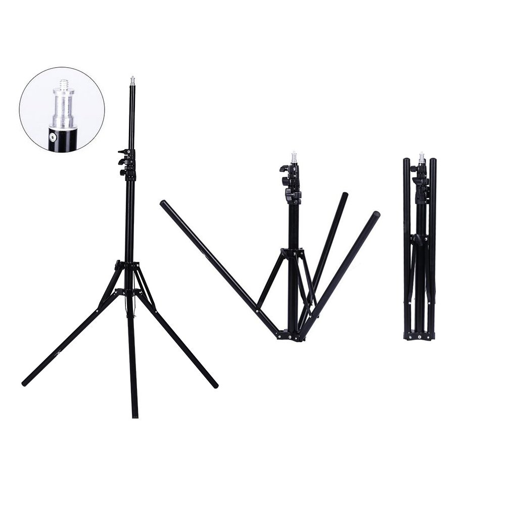 Yidoblo 18-inch Adjustable LED Ring Light Kit with Digital Display - 3200K-5500K Dimmable Continuous Lighting for Camera, Smartphone, YouTube Videos, Portrait & Studio Photography - Perfect for Vlogging, Live Streaming, Makeup Tutorials and Product Photography