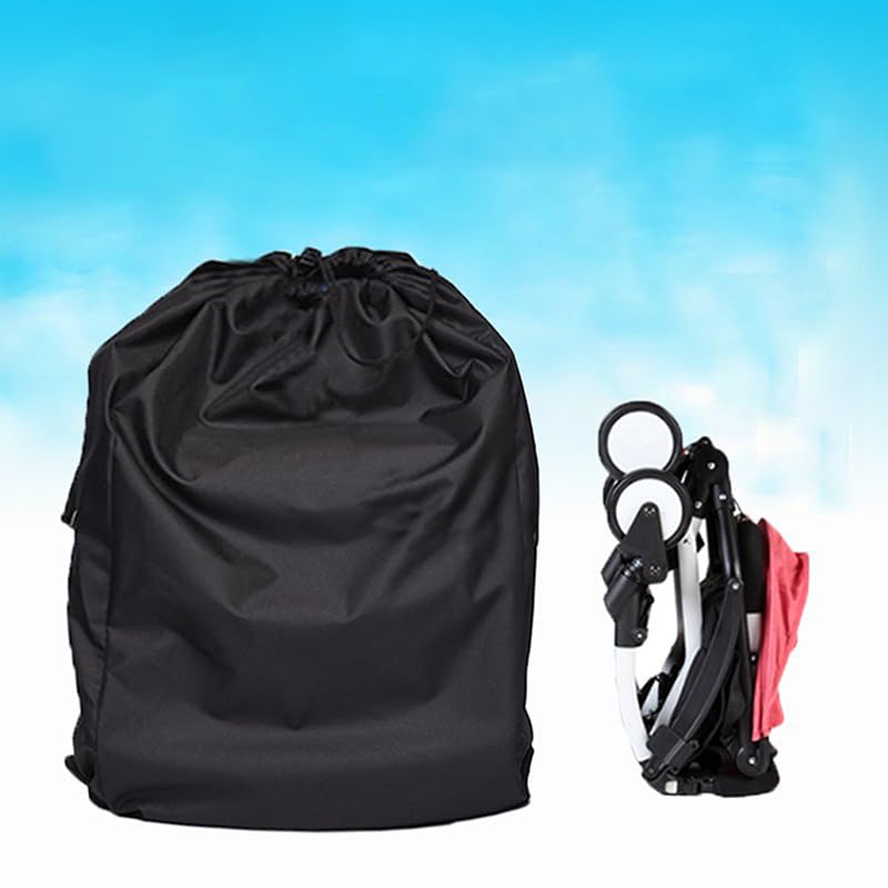 Meokro Air Travel Stroller Bag with Drawstring Closure - Lightweight & Compact Stroller Storage Bag for Airplane, Airport & Gate Check - Perfect for Family Vacations & Business Trips