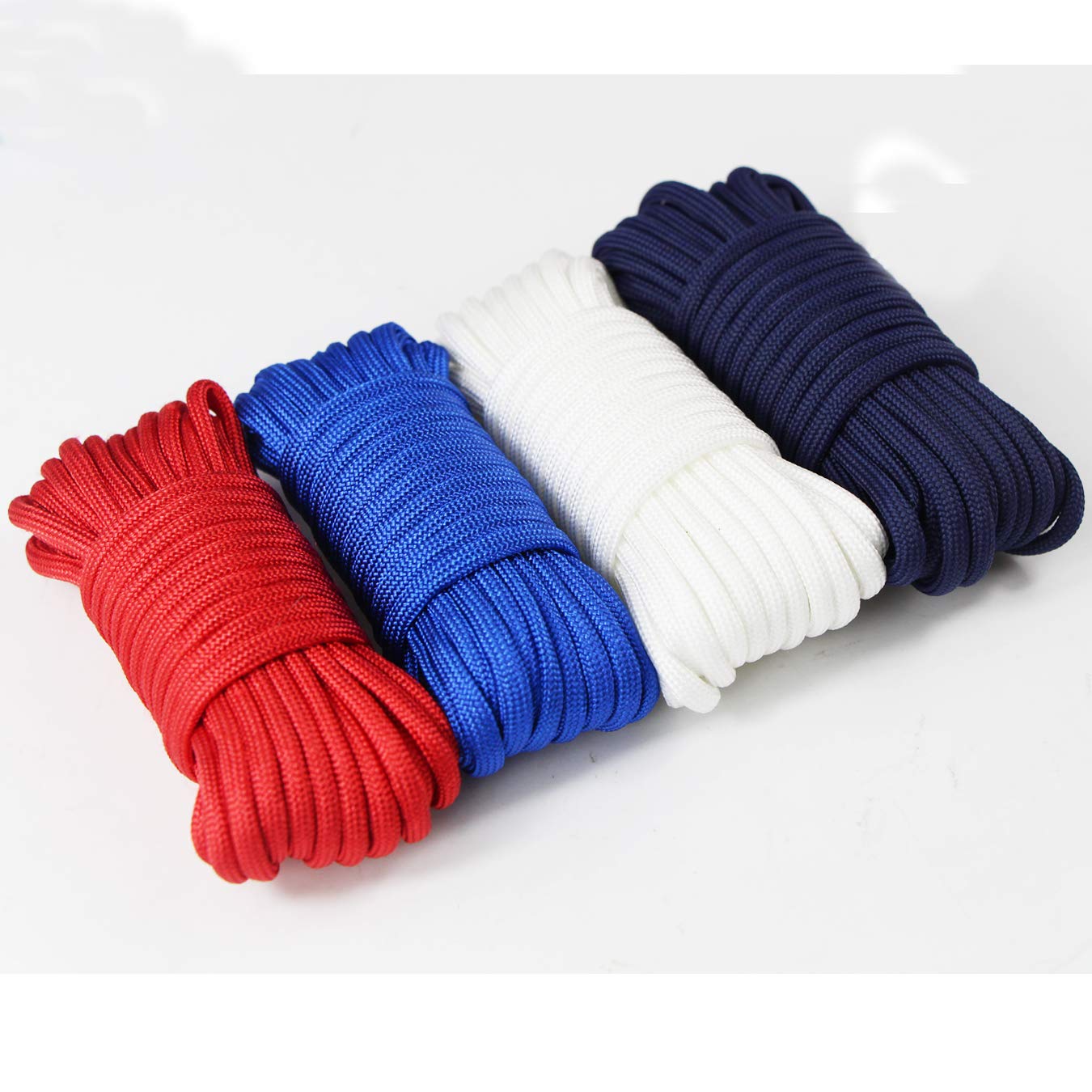4-Pack 19ft Paracord Rope for Bracelets, Dog Collars & DIY Crafts