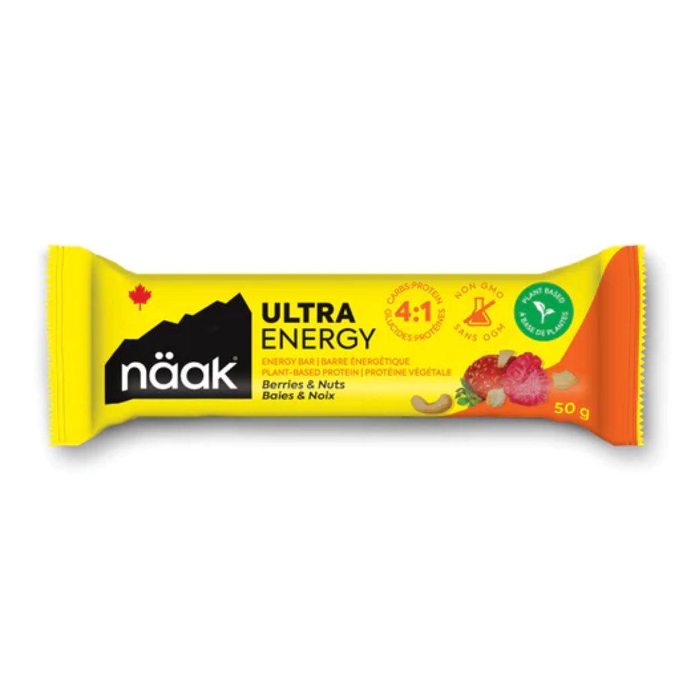 NÄAK Ultra Energy Bar - High Protein Sports Nutrition for Athletes & Fitness | Pre-Workout & Post-Workout Snack for Endurance & Recovery